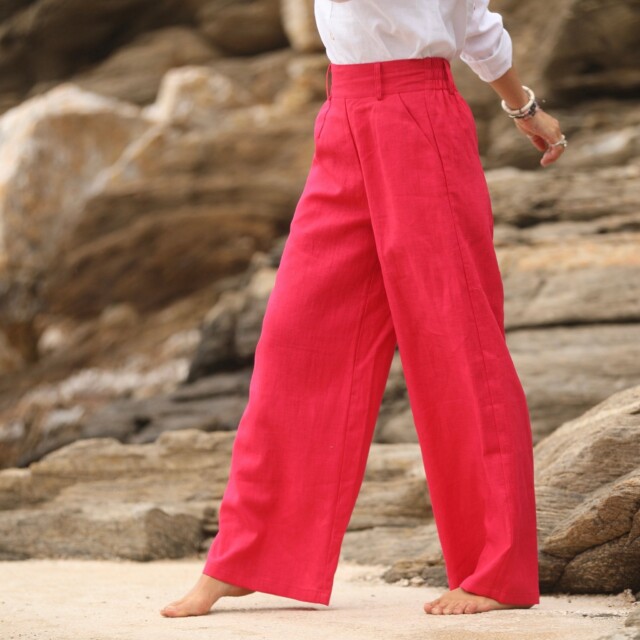 Quintessence - Pantalon Tom - lin fushia