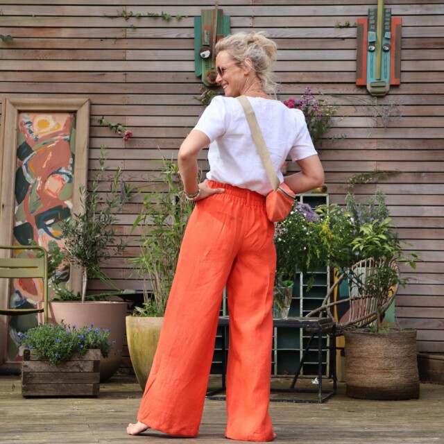 Quintessence - Pantalon Tom - lin orange