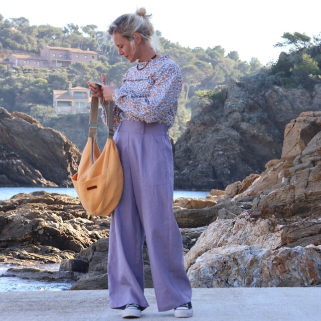 Quintessence - Pantalon Tom - lin parme