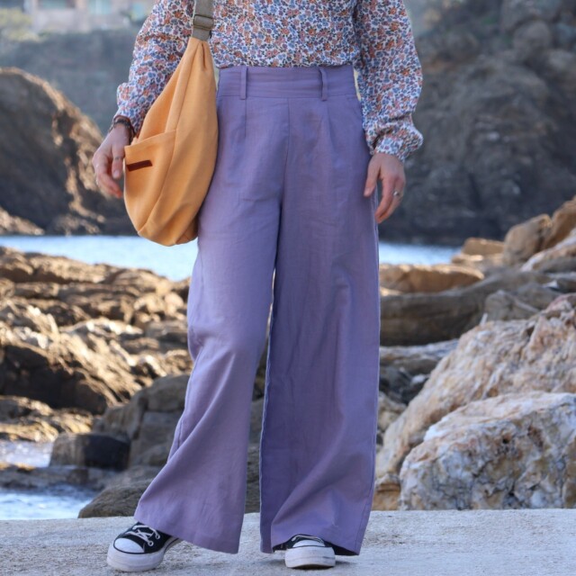 Quintessence - Pantalon Tom – lin parme