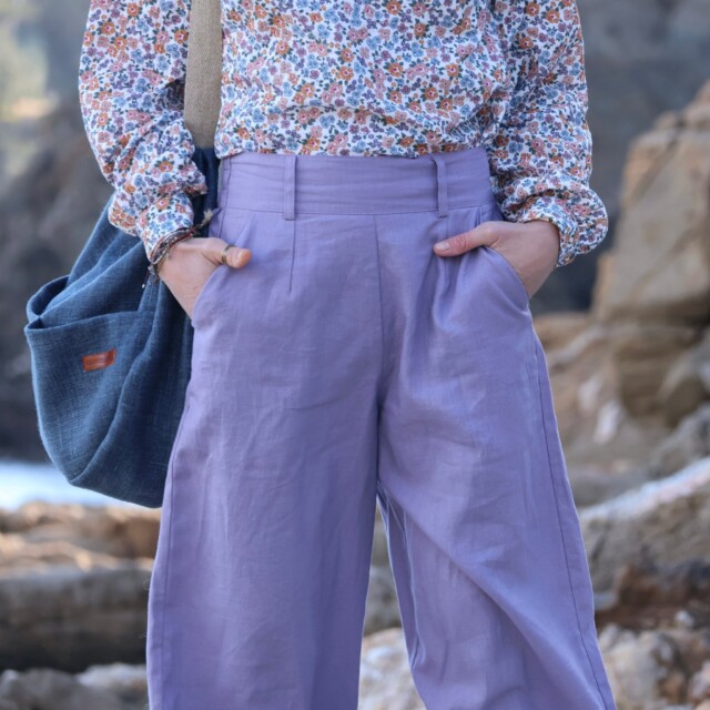 Quintessence - Pantalon Tom - lin parme