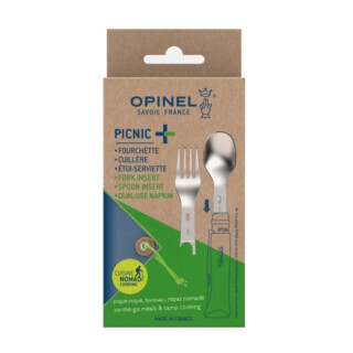 Opinel - Picnic + OPINEL fourchette cuillère et étui-serviette