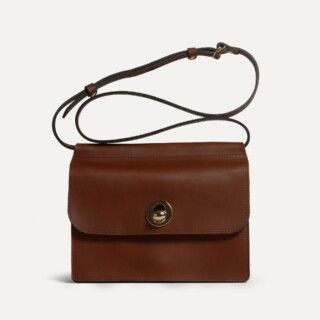 Bleu de Chauffe - Pochette Sacoche – Brun ambré