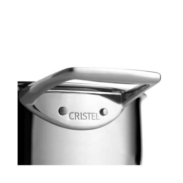 CRISTEL - Poêle sautoir CRISTEL Castel Pro en inox 2 anses et couvercle en verre - 2 tailles