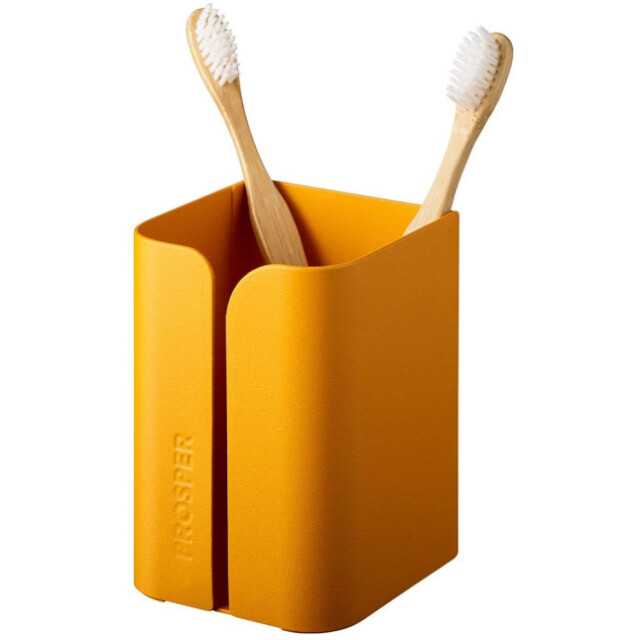 Prosper la poubelle française - Porte-brosse à dents Jaune Pamplemousse