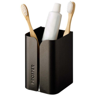 Prosper la poubelle française - Porte-brosse à dents Noir Basalte
