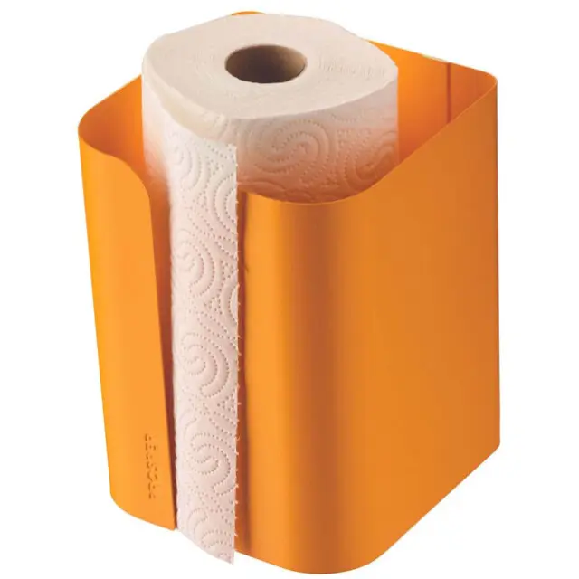 Prosper la poubelle française - Porte rouleau essuie-tout Jaune Pamplemousse