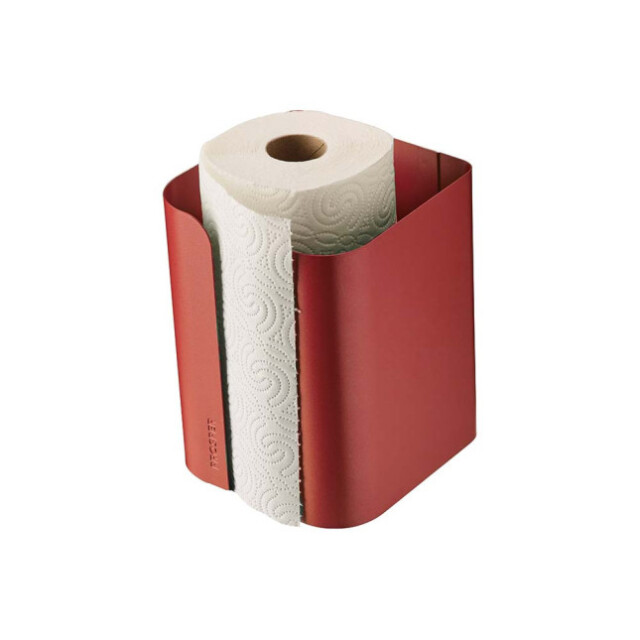 Prosper la poubelle française - Porte rouleau essuie-tout Rouge Cerise