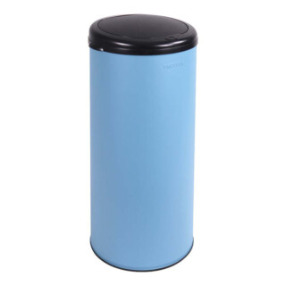 Prosper la poubelle française - Poubelle cuisine à ouverture manuelle 45L Bleu Céleste