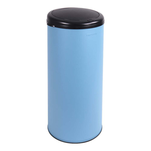 Prosper la poubelle française - Poubelle cuisine à ouverture manuelle 45L Bleu Céleste
