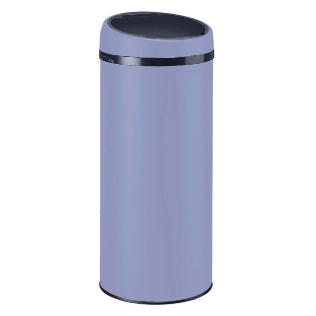 Prosper la poubelle française - Poubelle cuisine à ouverture manuelle 45L Bleu Lavande