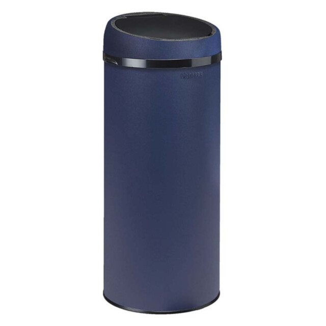 Prosper la poubelle française - Poubelle cuisine à ouverture manuelle 45L Bleu Minéral