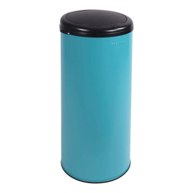 Prosper la poubelle française - Poubelle cuisine à ouverture manuelle 45L Bleu Turquoise