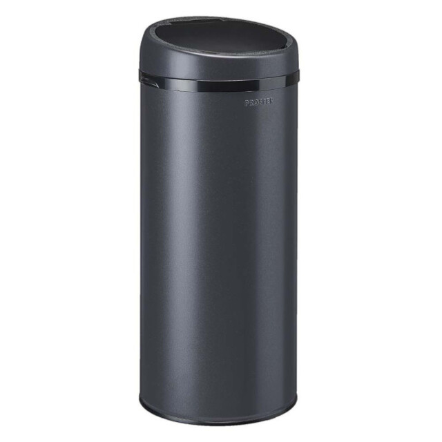 Prosper la poubelle française - Poubelle cuisine à ouverture manuelle 45L Gris Anthracite