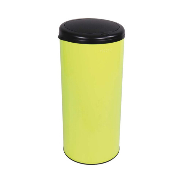 Prosper la poubelle française - Poubelle cuisine à ouverture manuelle 45L Jaune Fluo