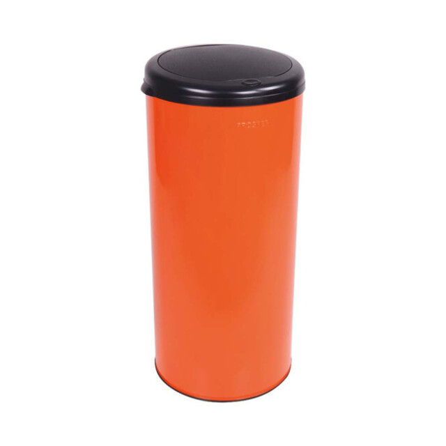 Prosper la poubelle française - Poubelle cuisine à ouverture manuelle 45L Orange Clémentine