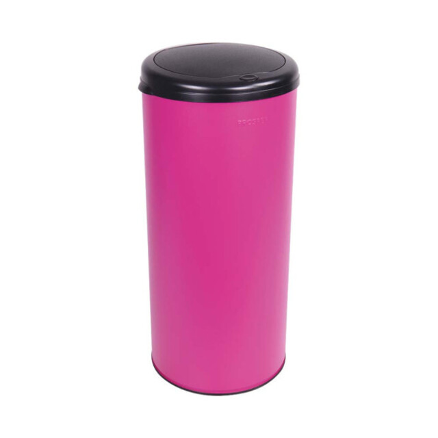Prosper la poubelle française - Poubelle cuisine à ouverture manuelle 45L Rose Pitaya