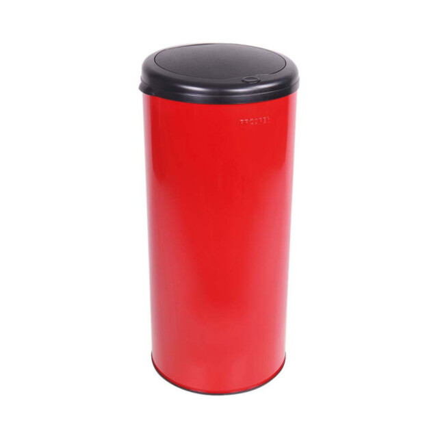 Prosper la poubelle française - Poubelle cuisine à ouverture manuelle 45L Rouge Groseille
