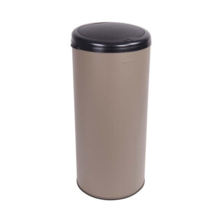 Prosper la poubelle française - Poubelle cuisine à ouverture manuelle 45L Taupe