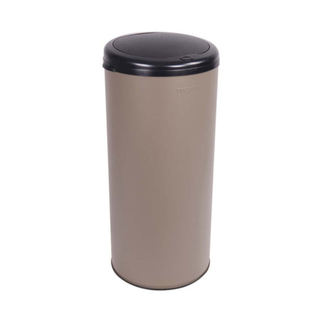Prosper la poubelle française - Poubelle cuisine à ouverture manuelle 45L Taupe