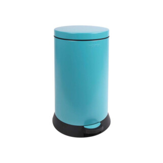Prosper la poubelle française - Poubelle cuisine à pédale 20L Bleu Turquoise