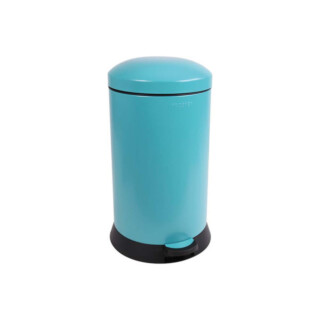 Prosper la poubelle française - Poubelle cuisine à pédale 20L Bleu Turquoise