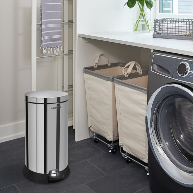 Prosper la poubelle française - Poubelle cuisine à pédale 20L Inox