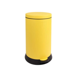 Prosper la poubelle française - Poubelle cuisine à pédale 20L Jaune Mimosa