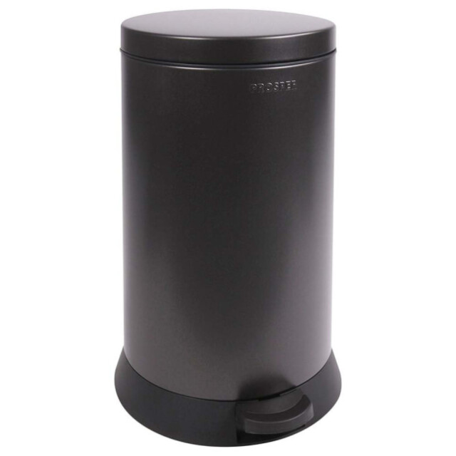 Prosper la poubelle française - Poubelle cuisine à pédale 20L Noir Basalte