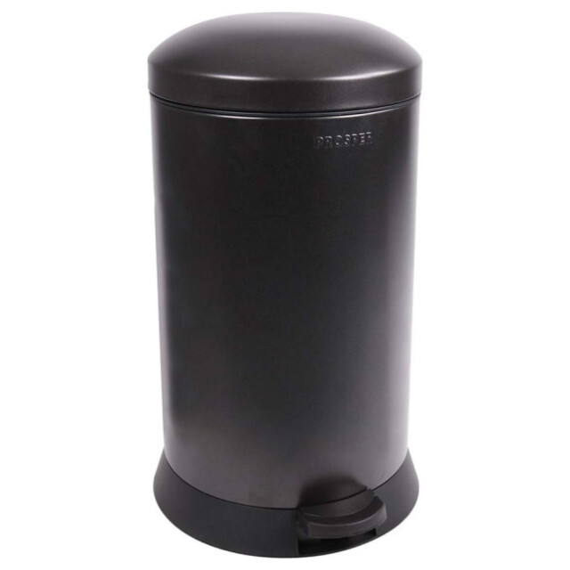 Prosper la poubelle française - Poubelle cuisine à pédale 20L Noir Basalte