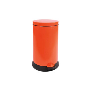 Prosper la poubelle française - Poubelle cuisine à pédale 20L Orange Clémentine
