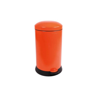 Prosper la poubelle française - Poubelle cuisine à pédale 20L Orange Clémentine