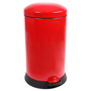 Prosper la poubelle française - Poubelle cuisine à pédale 20L Rouge Groseille