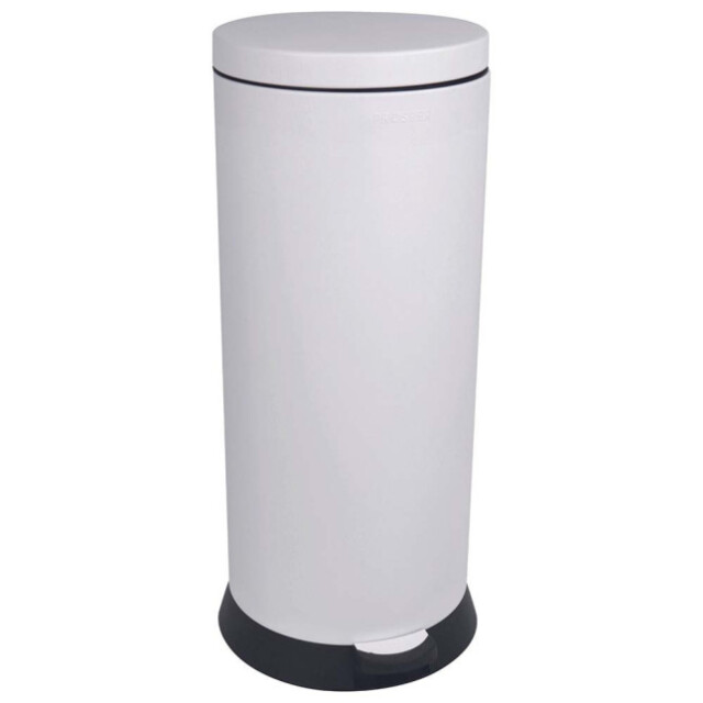 Prosper la poubelle française - Poubelle cuisine à pédale 30L Blanc Coton