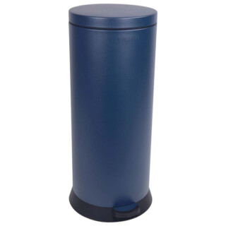 Prosper la poubelle française - Poubelle cuisine à pédale 30L Bleu Minéral