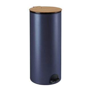 Prosper la poubelle française - Poubelle cuisine à pédale 30L Bleu Minéral