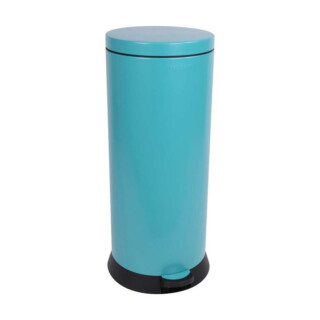 Prosper la poubelle française - Poubelle cuisine à pédale 30L Bleu Turquoise