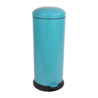 Prosper la poubelle française - Poubelle cuisine à pédale 30L Bleu Turquoise