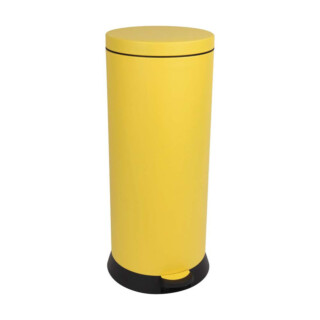 Prosper la poubelle française - Poubelle cuisine à pédale 30L Jaune Mimosa