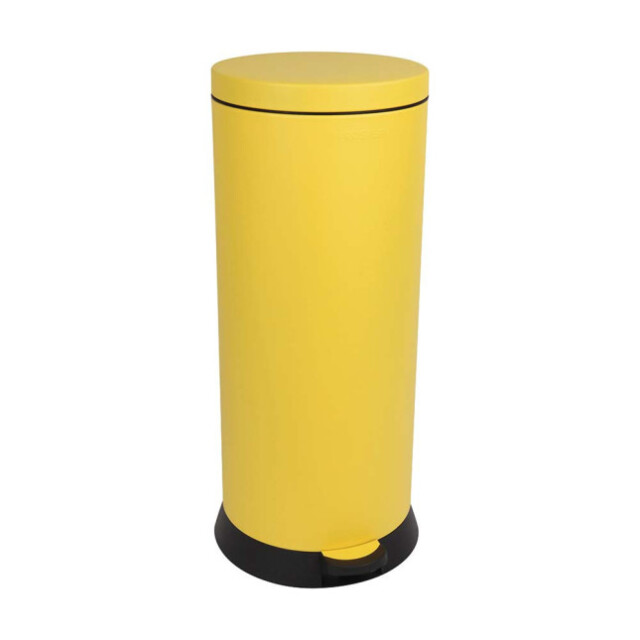 Prosper la poubelle française - Poubelle cuisine à pédale 30L Jaune Mimosa