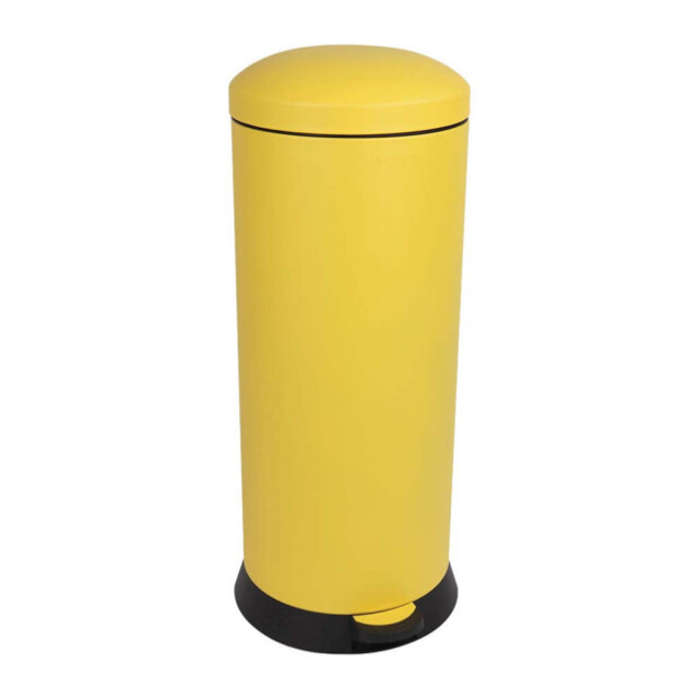 Prosper la poubelle française - Poubelle cuisine à pédale 30L Jaune Mimosa