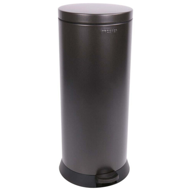 Prosper la poubelle française - Poubelle cuisine à pédale 30L Noir Basalte