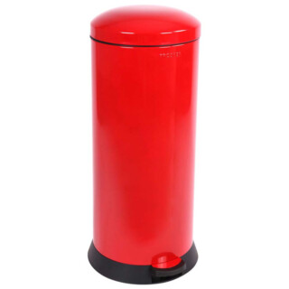 Prosper la poubelle française - Poubelle cuisine à pédale 30L Rouge Groseille