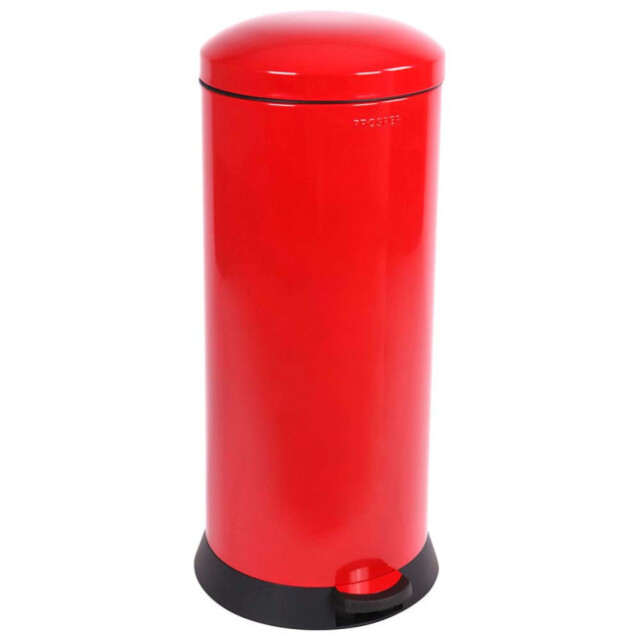 Prosper la poubelle française - Poubelle cuisine à pédale 30L Rouge Groseille