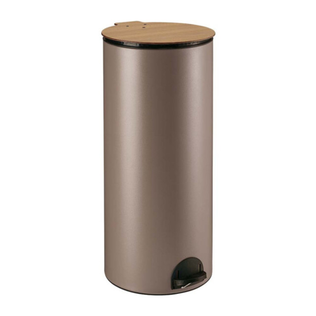 Prosper la poubelle française - Poubelle cuisine à pédale 30L Taupe