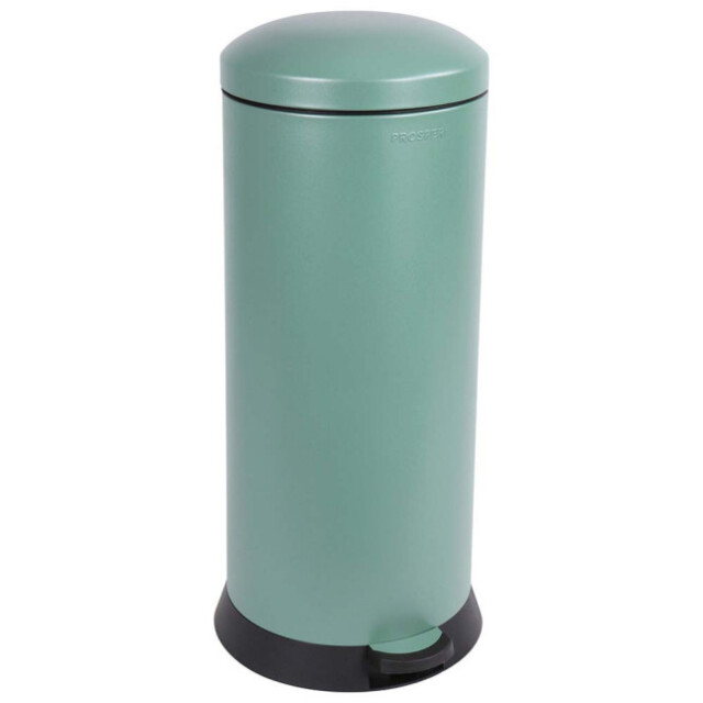 Prosper la poubelle française - Poubelle cuisine à pédale 30L Vert Natura