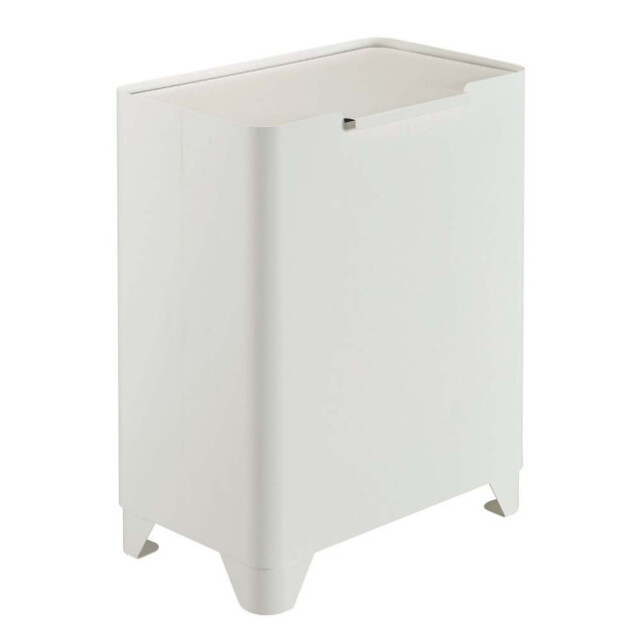 Prosper la poubelle française - Poubelle cuisine de tri sélectif 2x30L Blanc Coton