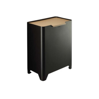 Poubelle cuisine de tri sélectif 2x30L Noir Basalte/ Moka par la marque Prosper la poubelle française Prosper la poubelle française - Poubelle cuisine de tri sélectif 2x30L Noir Basalte/ Moka