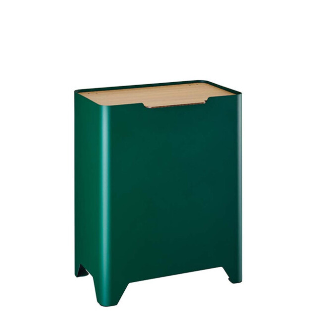 Prosper la poubelle française - Poubelle cuisine de tri sélectif 2x30L Vert Sapin
