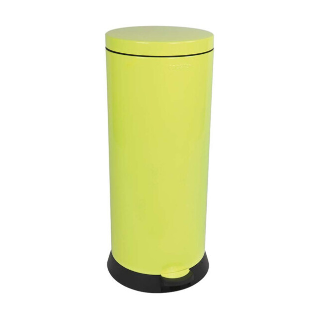 Prosper la poubelle française - Poubelle de cuisine à pédale 30L Jaune Fluo